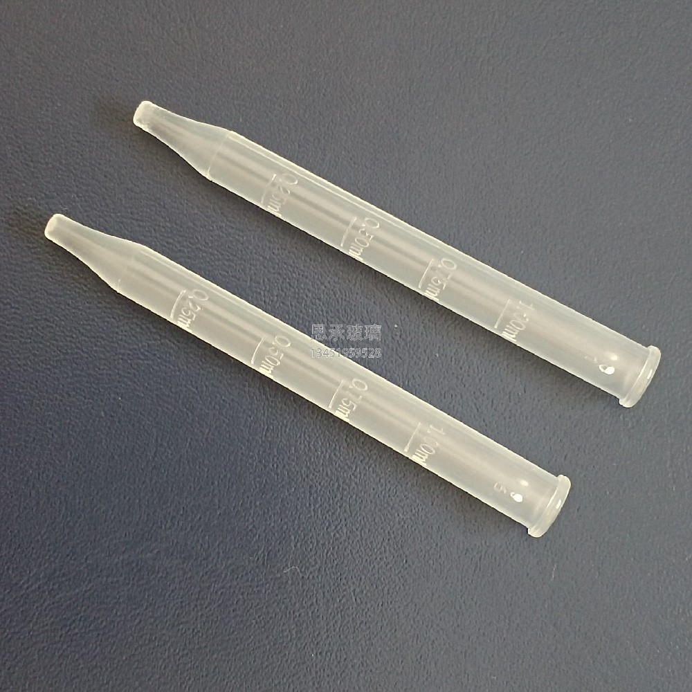 7*75mm 尖頭塑料刻度滴管  產品編號：SZDP-75-1