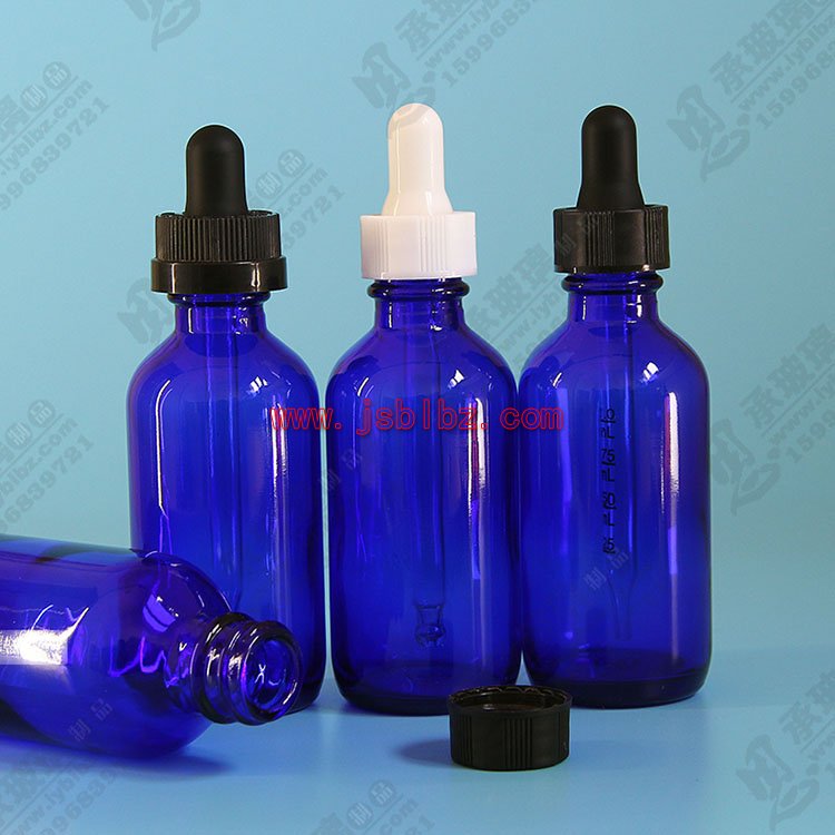 鈷藍(lán)色玻璃瓶藥用玻璃瓶廠家直銷(xiāo)